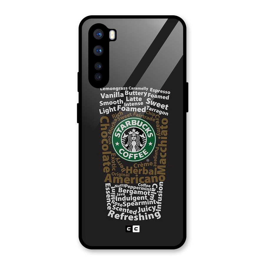 Glass StarBucks Glass Back Case for OnePlus Nord