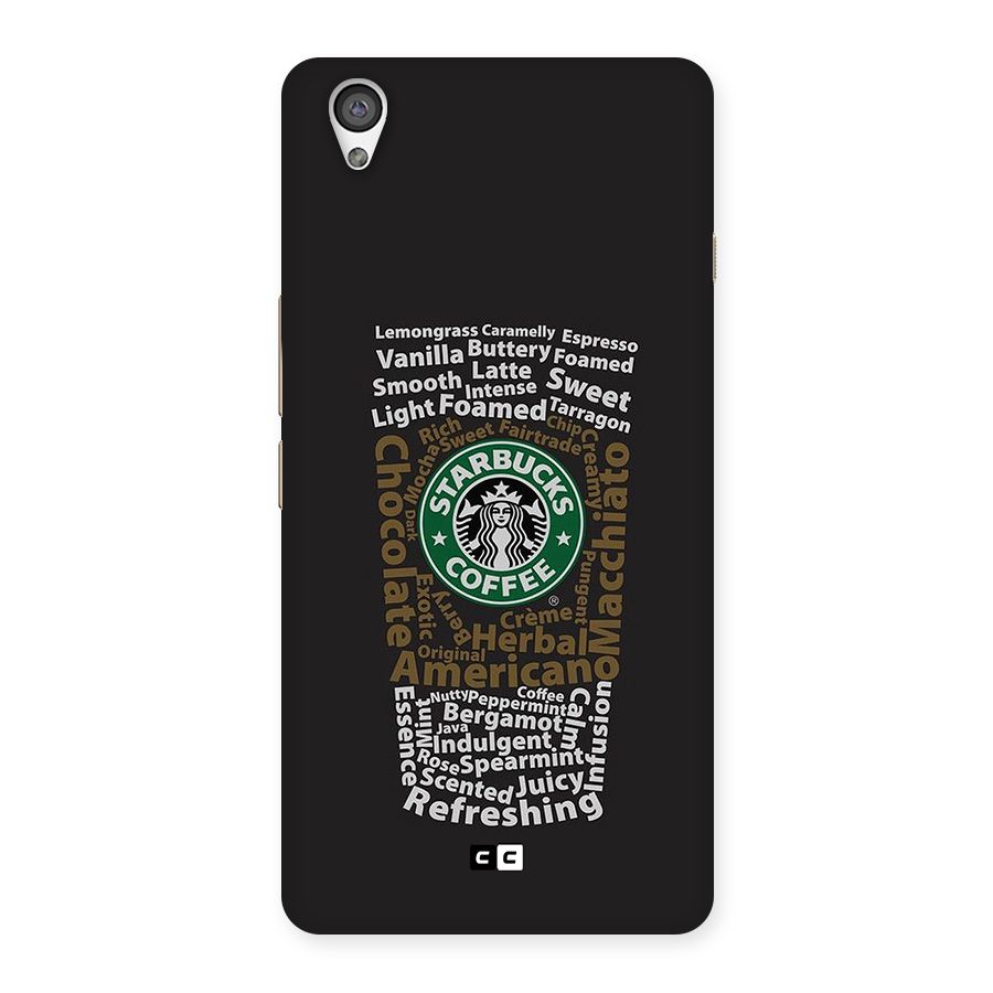 Glass StarBucks Back Case for OnePlus X