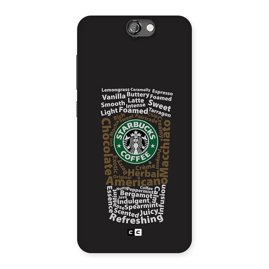 Glass StarBucks Back Case for One A9