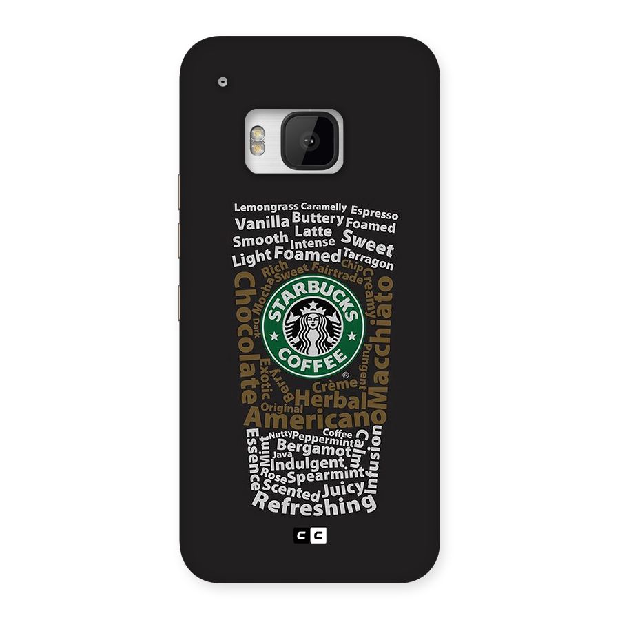 Glass StarBucks Back Case for One M9