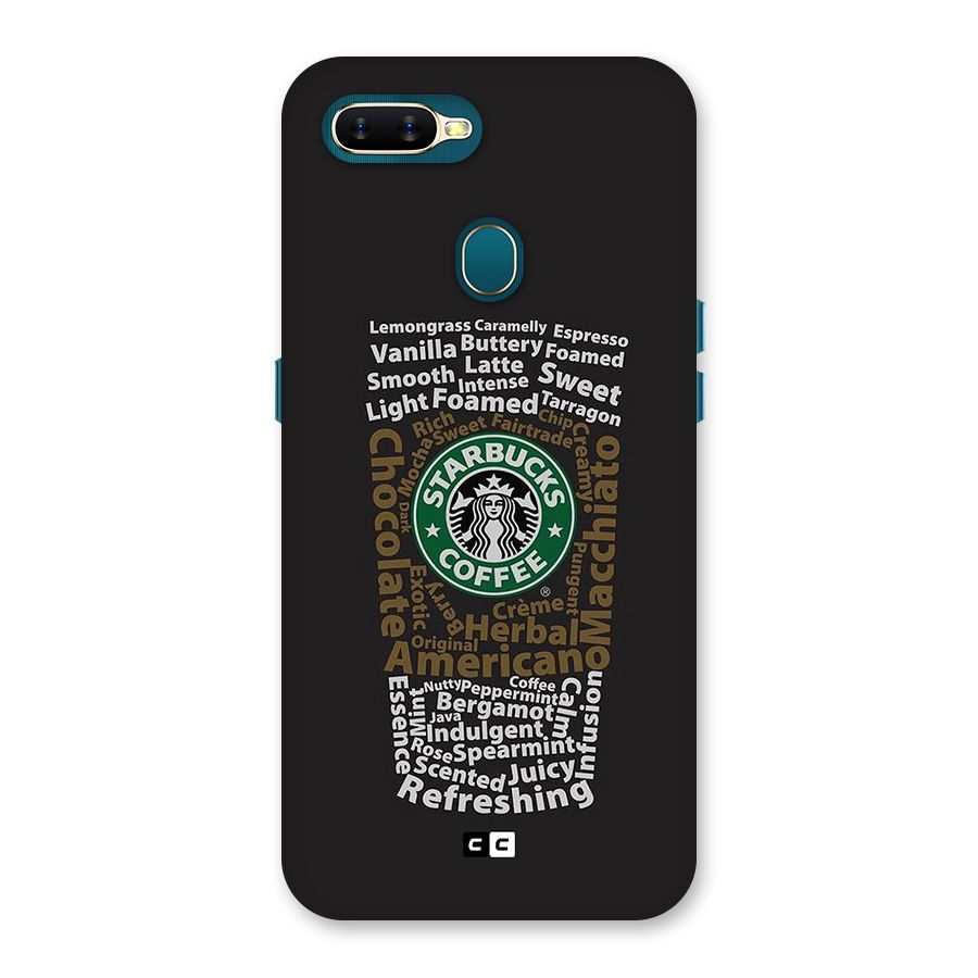Glass StarBucks Back Case for Oppo A12s