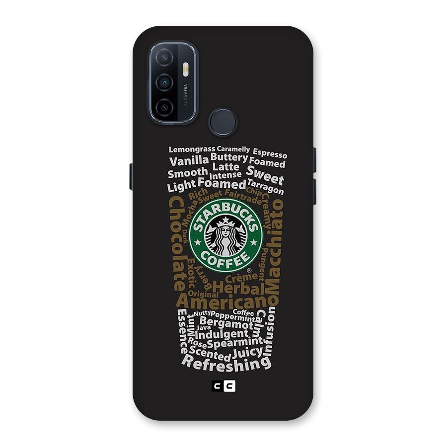 Glass StarBucks Back Case for Oppo A32