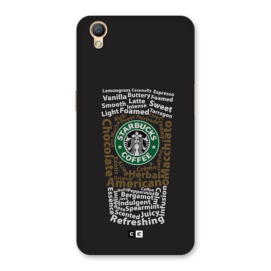 Glass StarBucks Back Case for Oppo A37