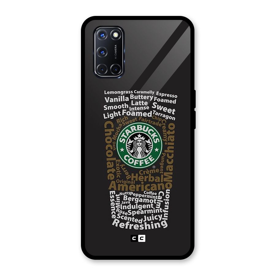 Glass StarBucks Glass Back Case for Oppo A52
