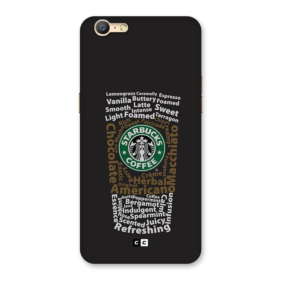Glass StarBucks Back Case for Oppo A57