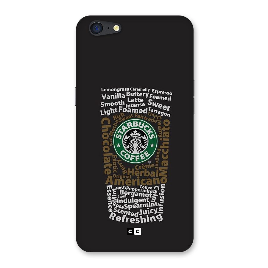 Glass StarBucks Back Case for Oppo A71