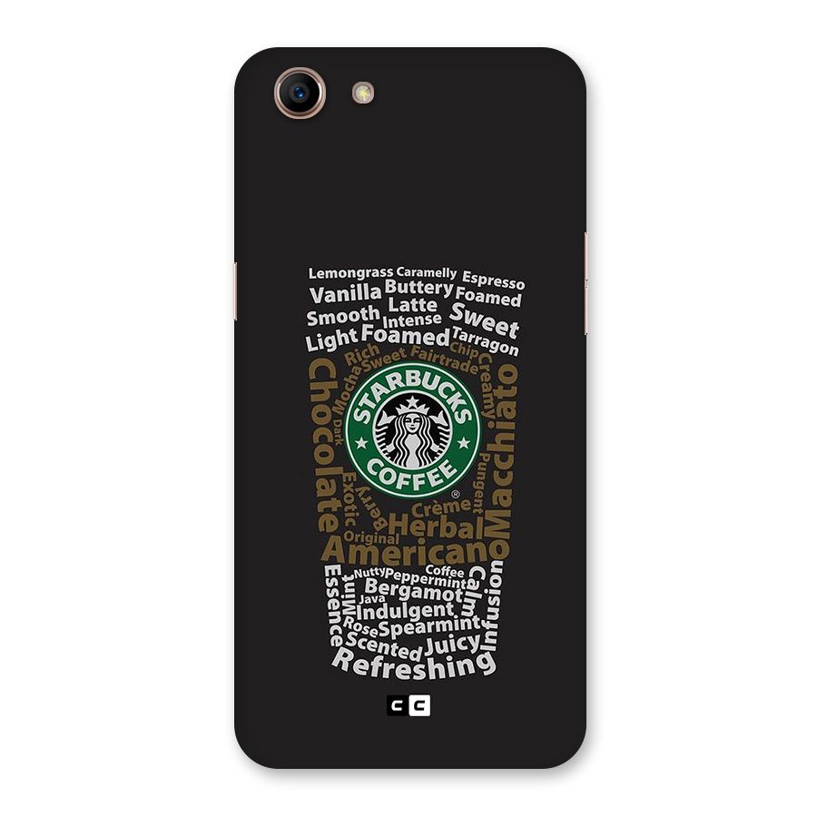 Glass StarBucks Back Case for Oppo A83 (2018)