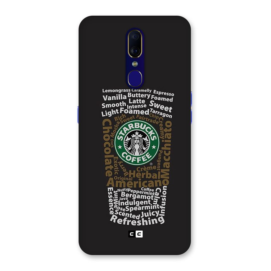 Glass StarBucks Back Case for Oppo A9
