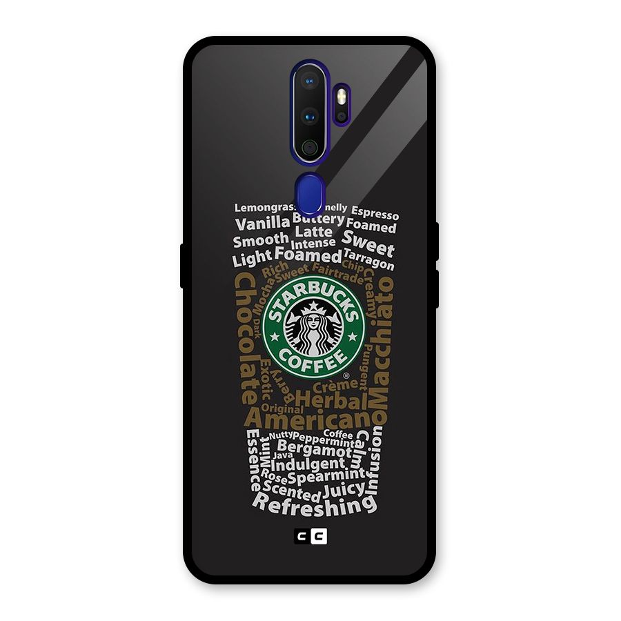 Glass StarBucks Glass Back Case for Oppo A9 (2020)