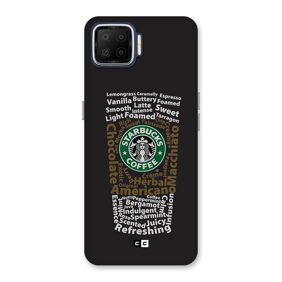 Glass StarBucks Back Case for Oppo F17