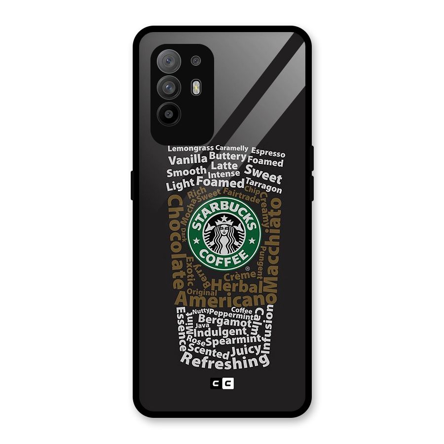 Glass StarBucks Glass Back Case for Oppo F19 Pro Plus 5G