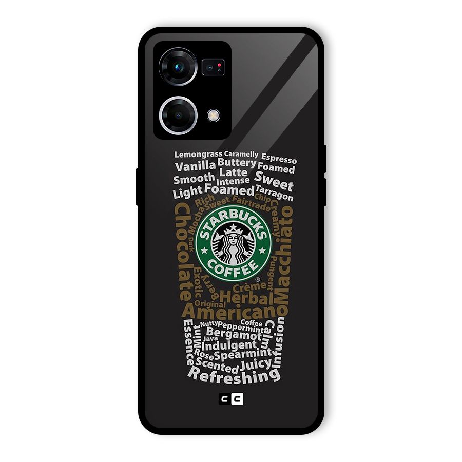 Glass StarBucks Glass Back Case for Oppo F21 Pro 4G