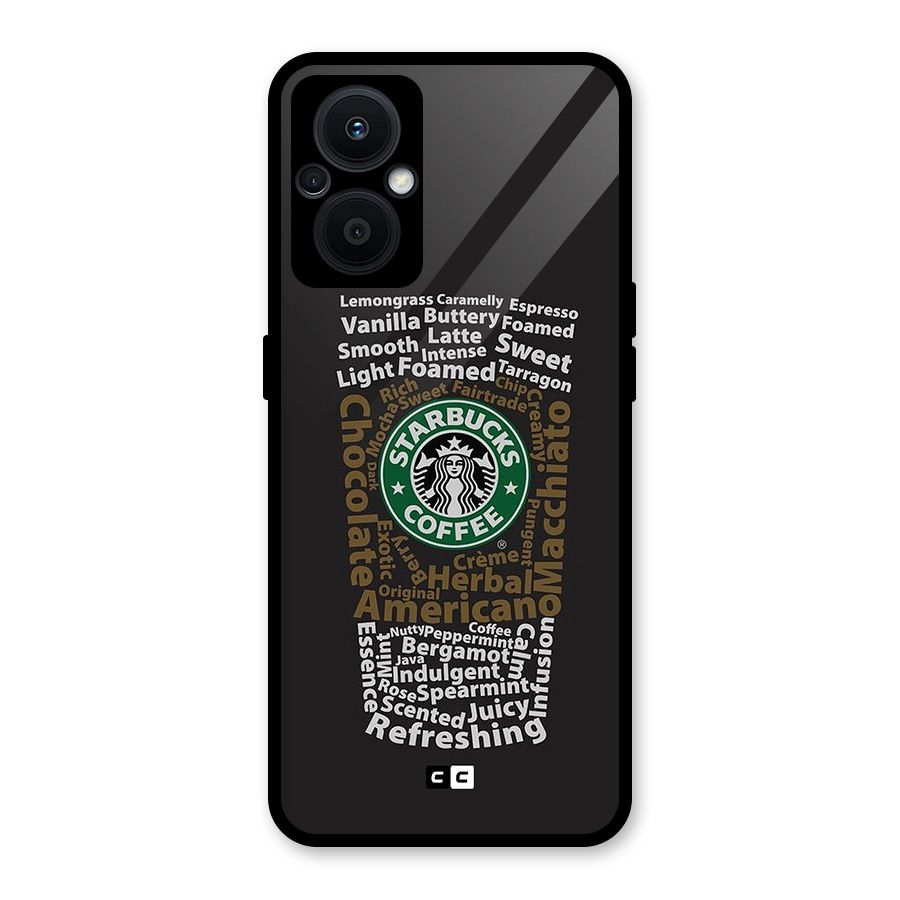 Glass StarBucks Glass Back Case for Oppo F21s Pro 5G