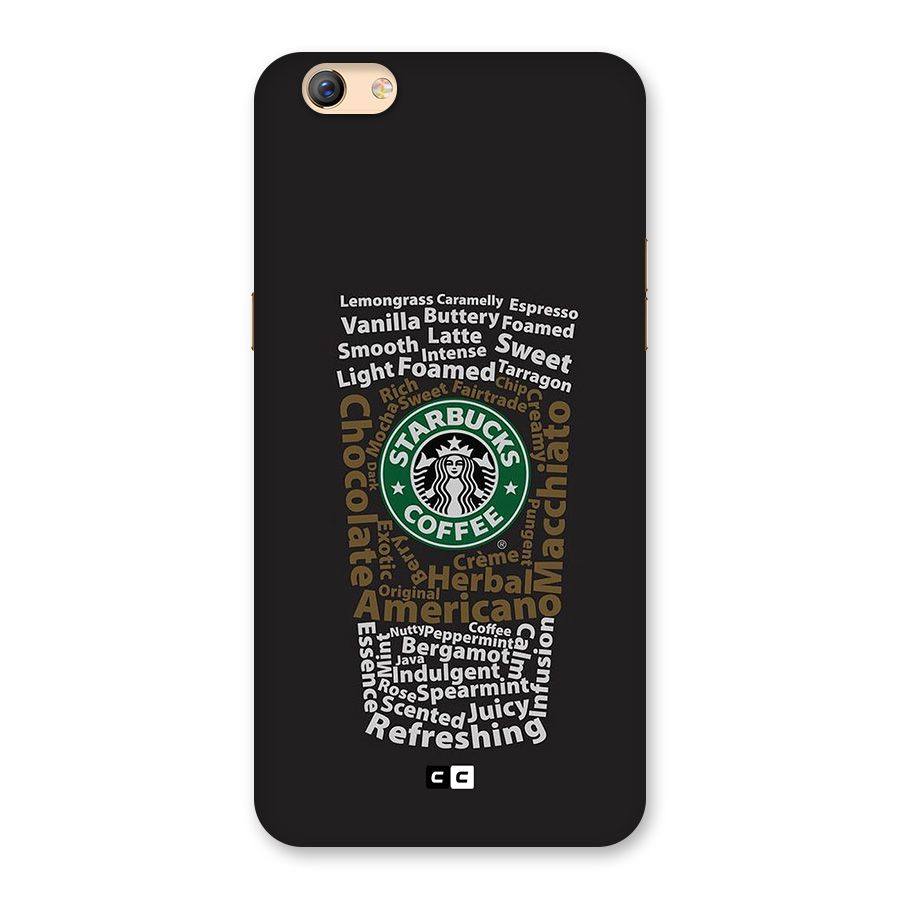 Glass StarBucks Back Case for Oppo F3 Plus