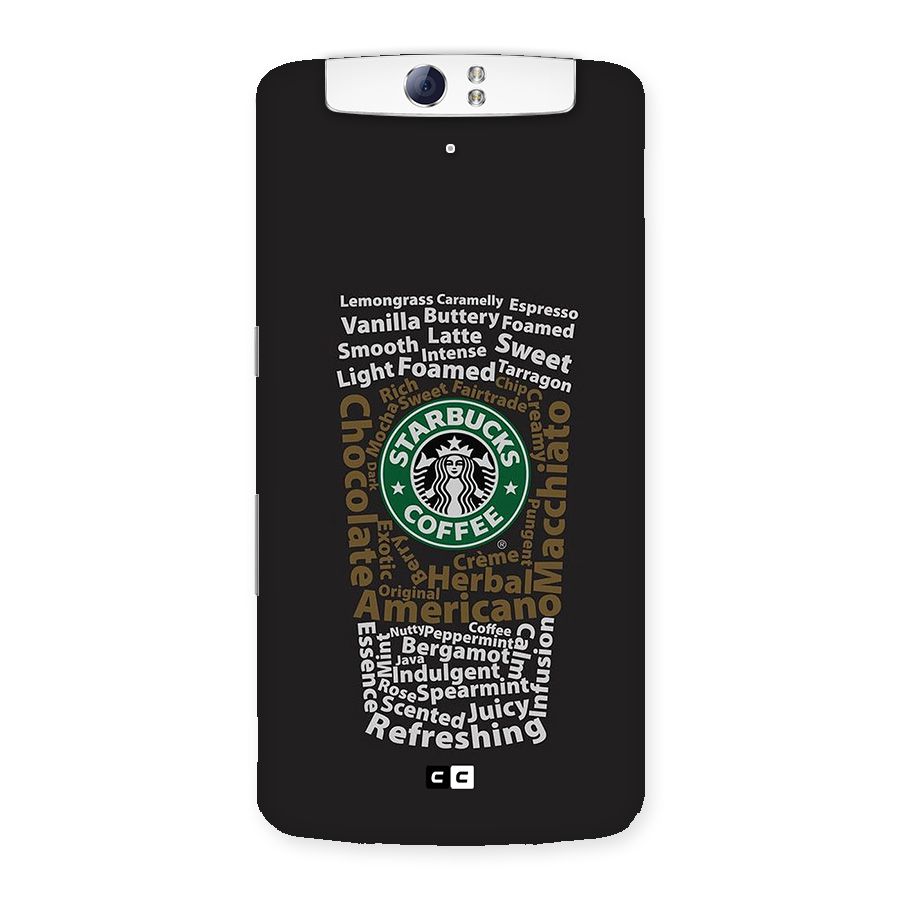 Glass StarBucks Back Case for Oppo N1