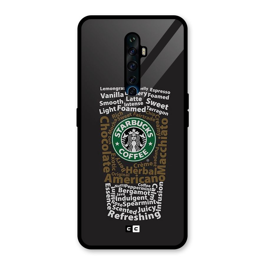 Glass StarBucks Glass Back Case for Oppo Reno2 Z