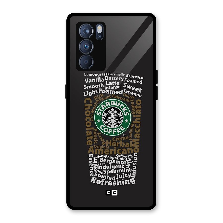 Glass StarBucks Glass Back Case for Oppo Reno6 Pro 5G