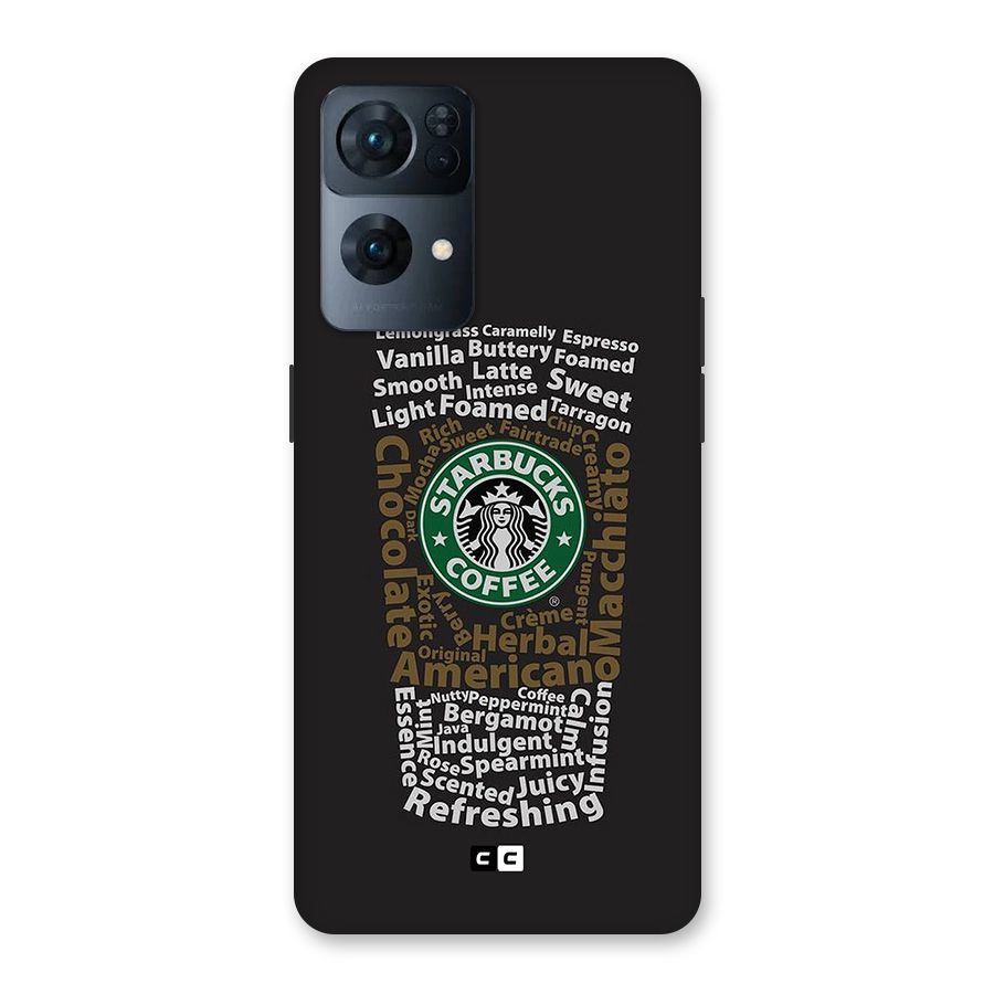 Glass StarBucks Back Case for Oppo Reno7 Pro 5G