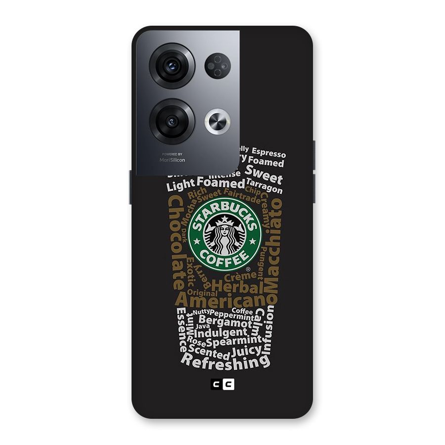 Glass StarBucks Back Case for Oppo Reno8 Pro 5G
