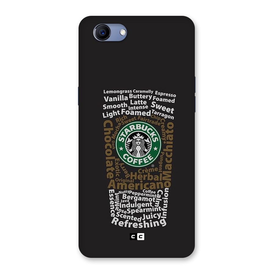 Glass StarBucks Back Case for Realme 1