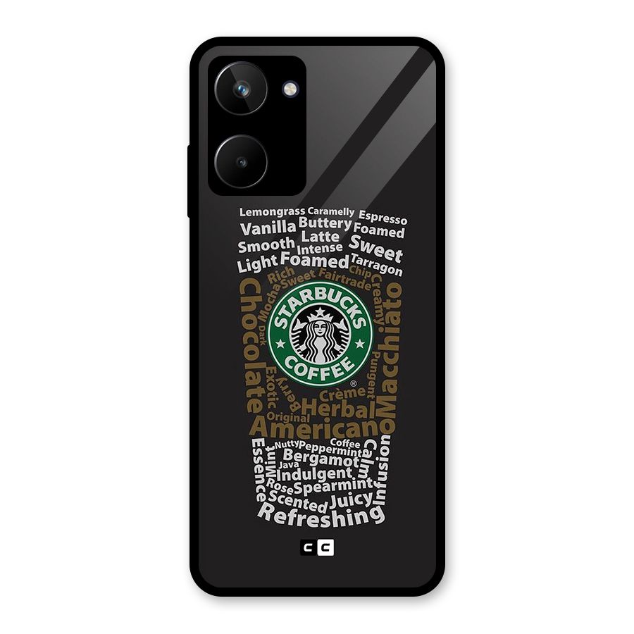 Glass StarBucks Glass Back Case for Realme 10