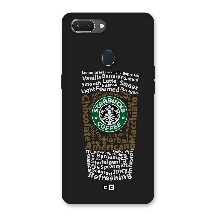Glass StarBucks Back Case for Realme 2
