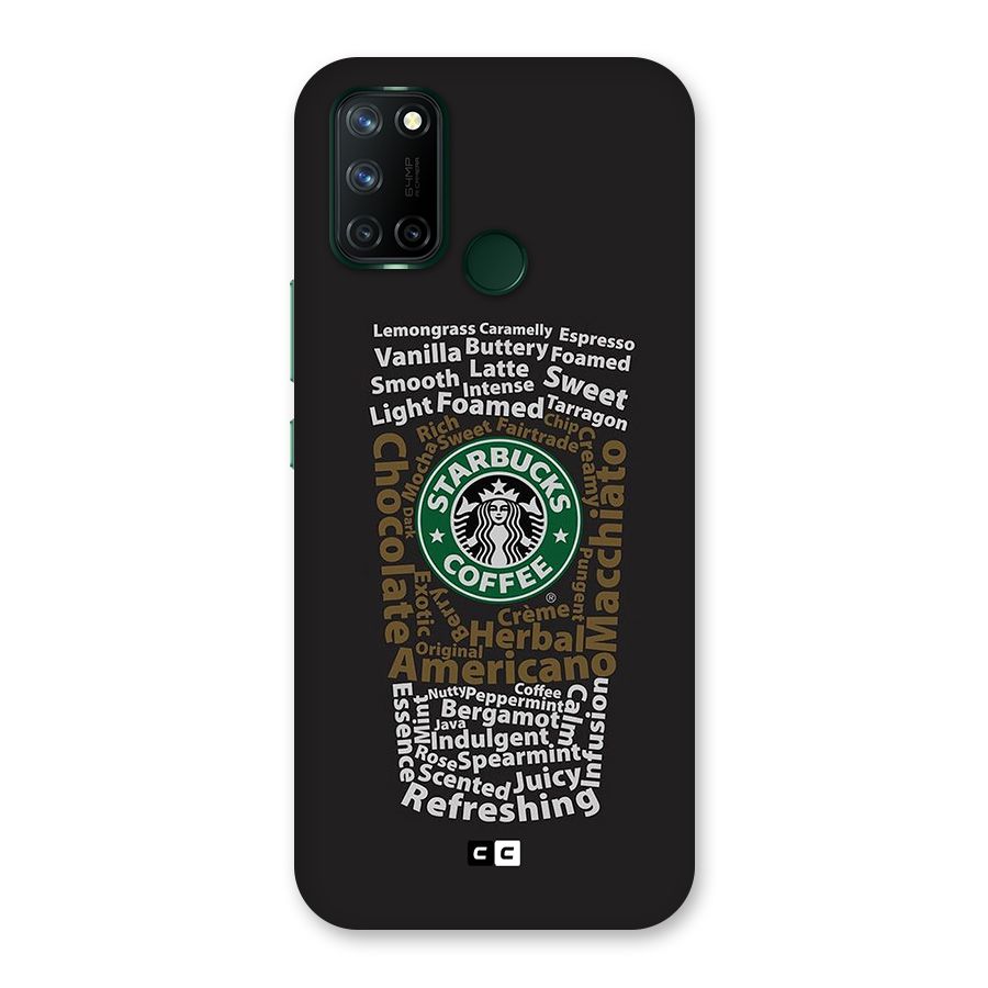 Glass StarBucks Back Case for Realme 7i