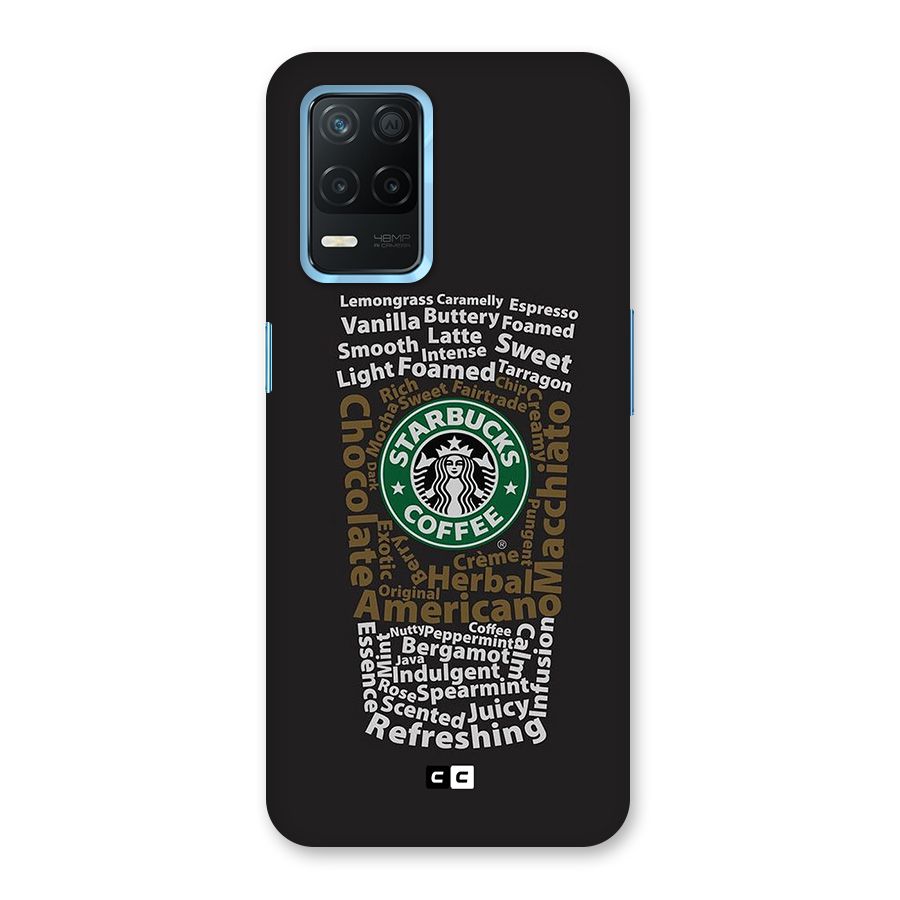 Glass StarBucks Glass Back Case for Realme 8 5G