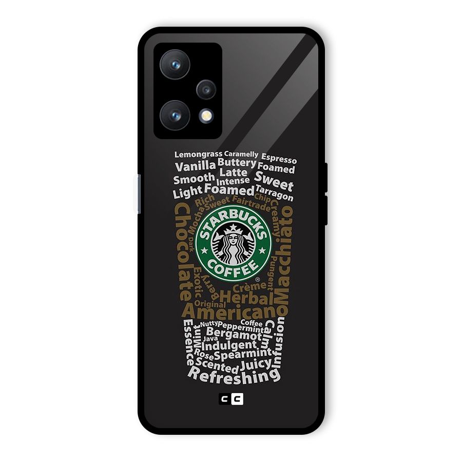 Glass StarBucks Glass Back Case for Realme 9 Pro 5G