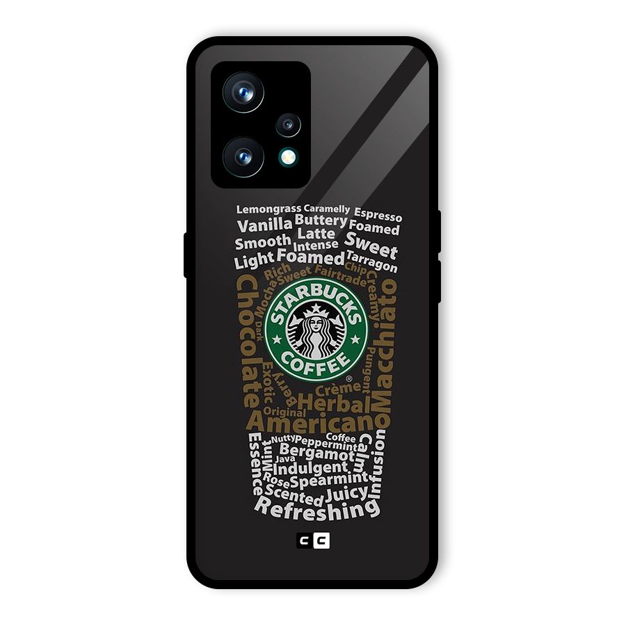 Glass StarBucks Glass Back Case for Realme 9 Pro Plus 5G