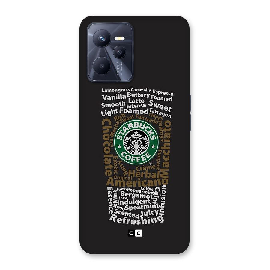 Glass StarBucks Back Case for Realme C35