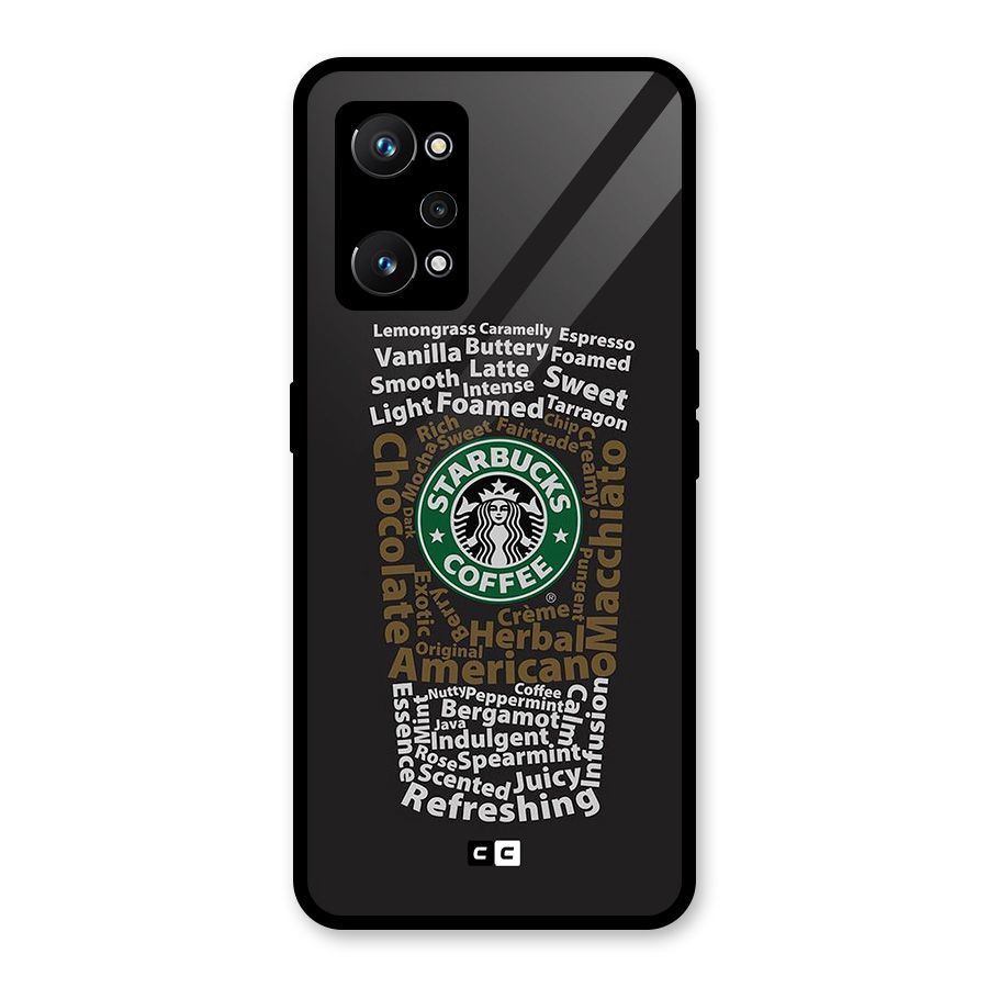 Glass StarBucks Glass Back Case for Realme GT Neo 3T