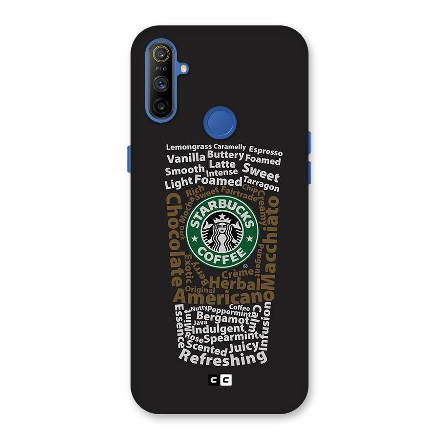 Glass StarBucks Back Case for Realme Narzo 10A