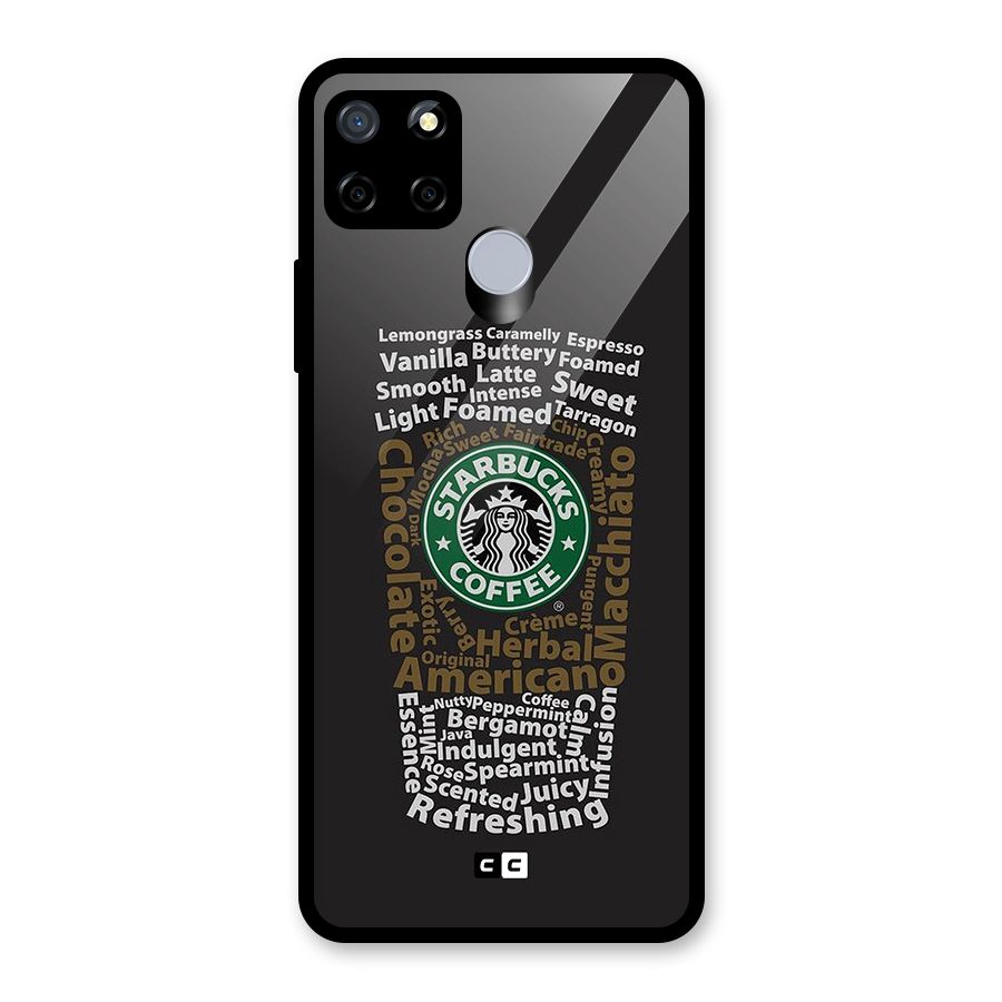 Glass StarBucks Glass Back Case for Realme Narzo 30A