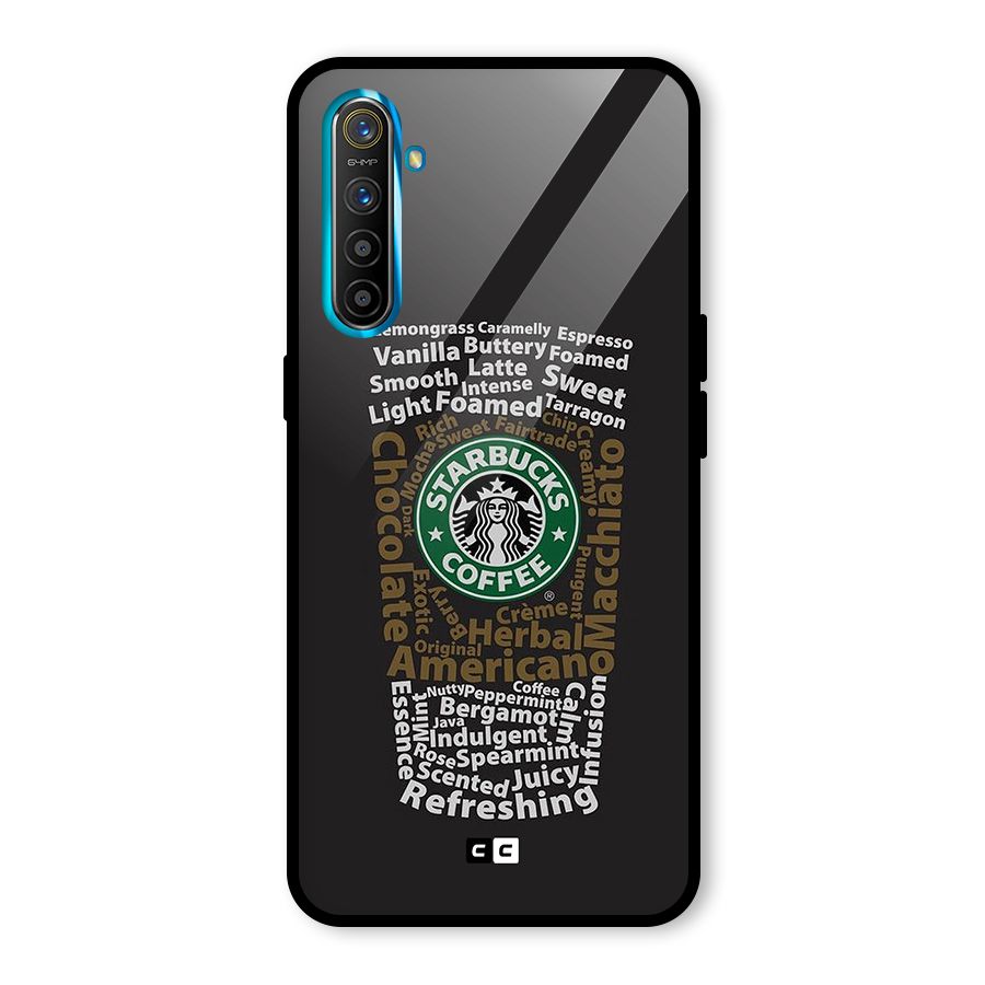 Glass StarBucks Glass Back Case for Realme X2