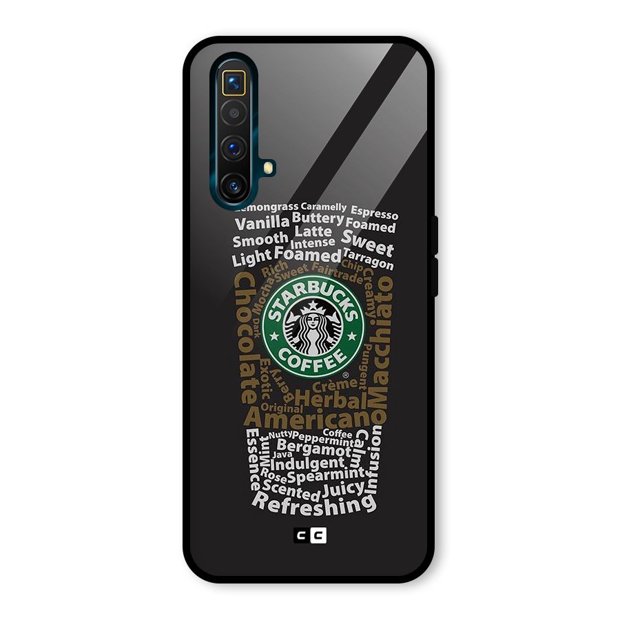 Glass StarBucks Glass Back Case for Realme X3 SuperZoom