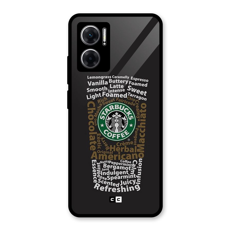 Glass StarBucks Glass Back Case for Redmi 11 Prime 5G