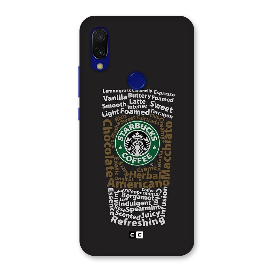 Glass StarBucks Back Case for Redmi 7
