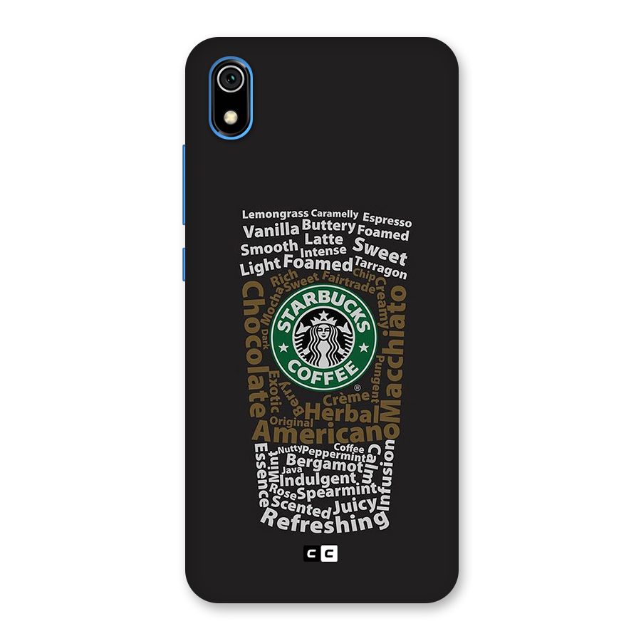 Glass StarBucks Back Case for Redmi 7A