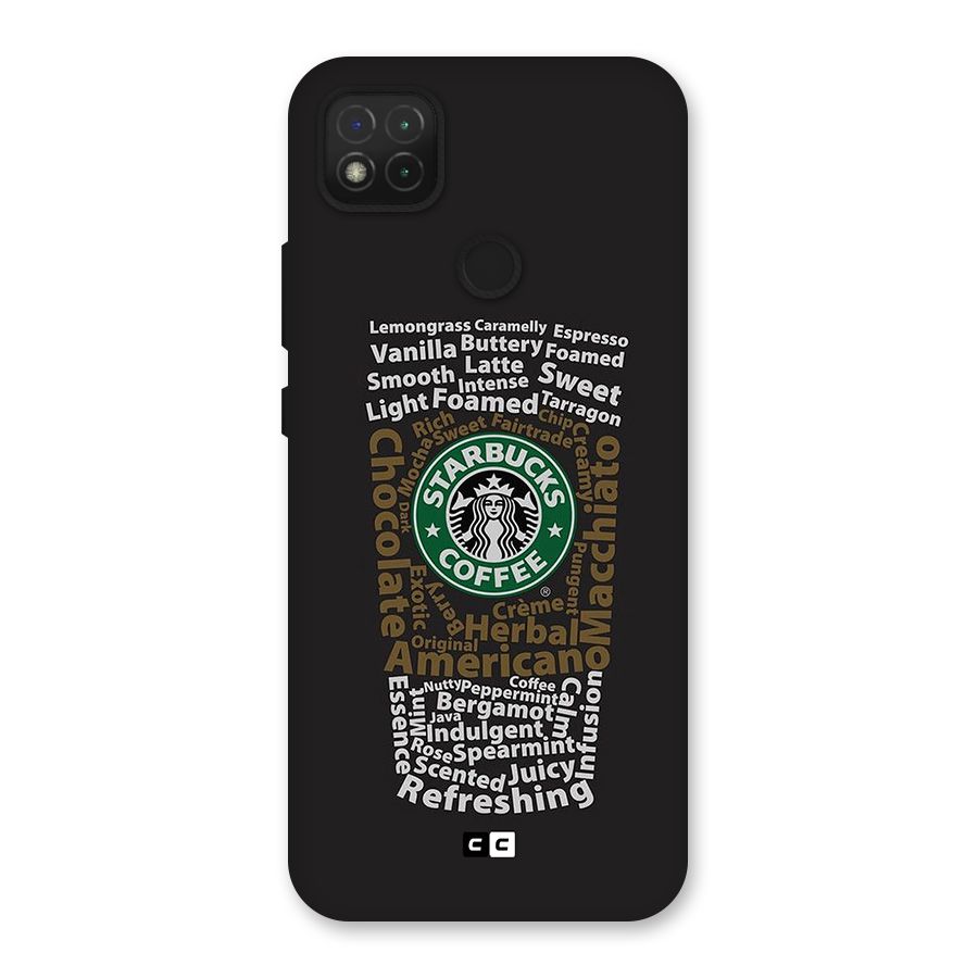 Glass StarBucks Back Case for Redmi 9 Activ