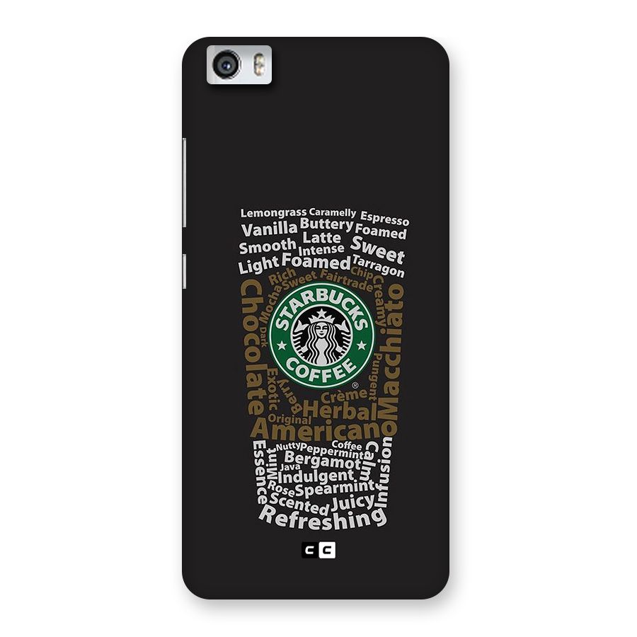Glass StarBucks Back Case for Redmi Mi 5