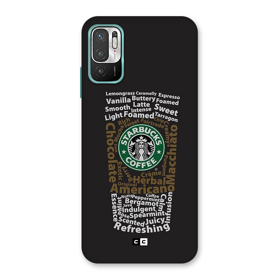 Glass StarBucks Back Case for Redmi Note 10T 5G