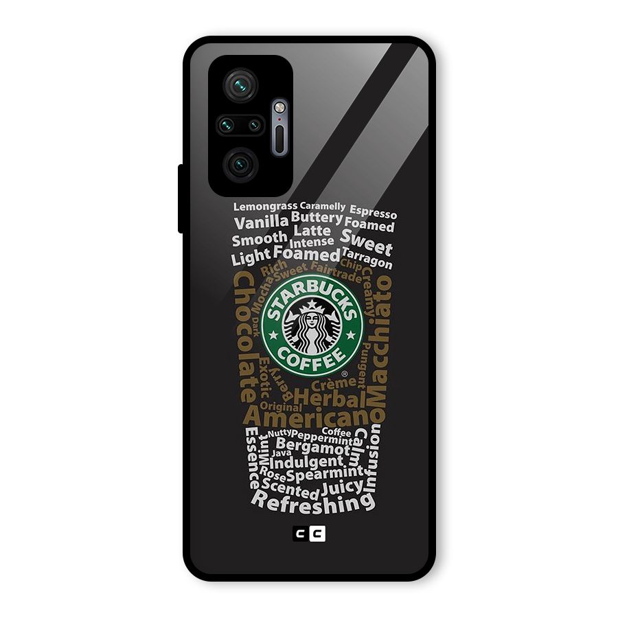 Glass StarBucks Glass Back Case for Redmi Note 10 Pro Max