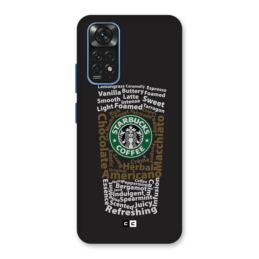 Glass StarBucks Back Case for Redmi Note 11S