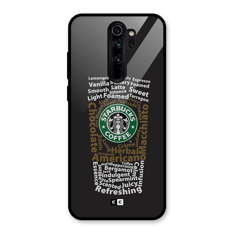 Glass StarBucks Glass Back Case for Redmi Note 8 Pro