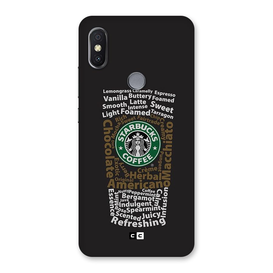 Glass StarBucks Back Case for Redmi Y2