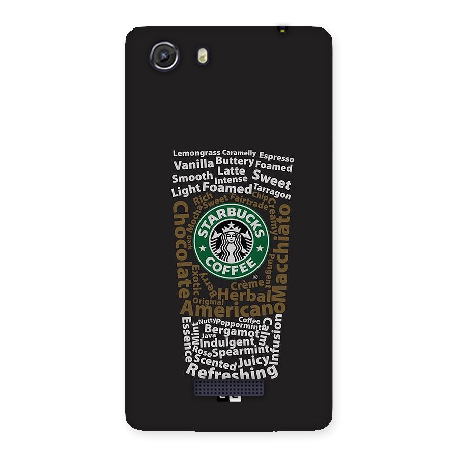 Glass StarBucks Back Case for Unite 3
