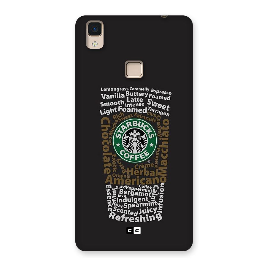 Glass StarBucks Back Case for V3 Max