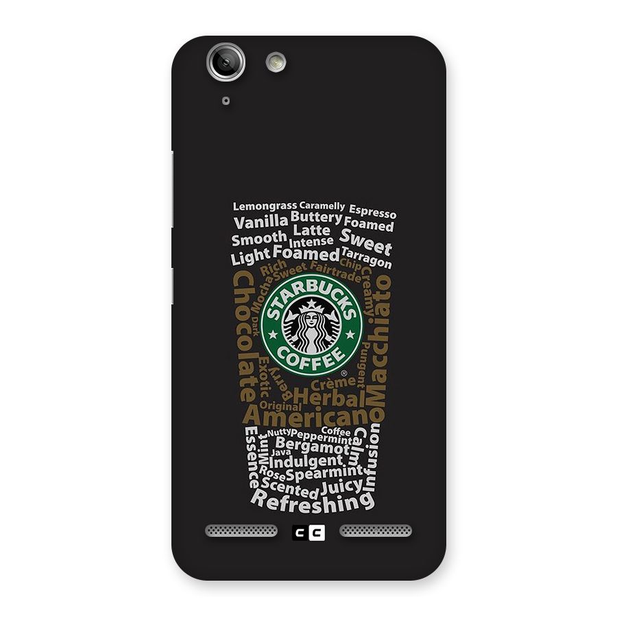 Glass StarBucks Back Case for Vibe K5