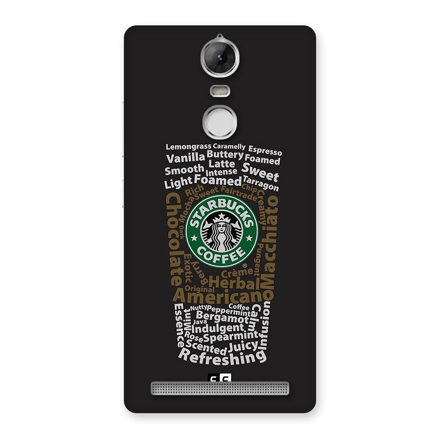 Glass StarBucks Back Case for Vibe K5 Note
